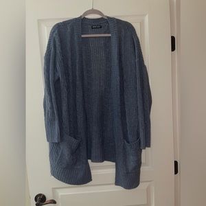 Oversized Chunky Blue Shein Chunky Knit Sweater